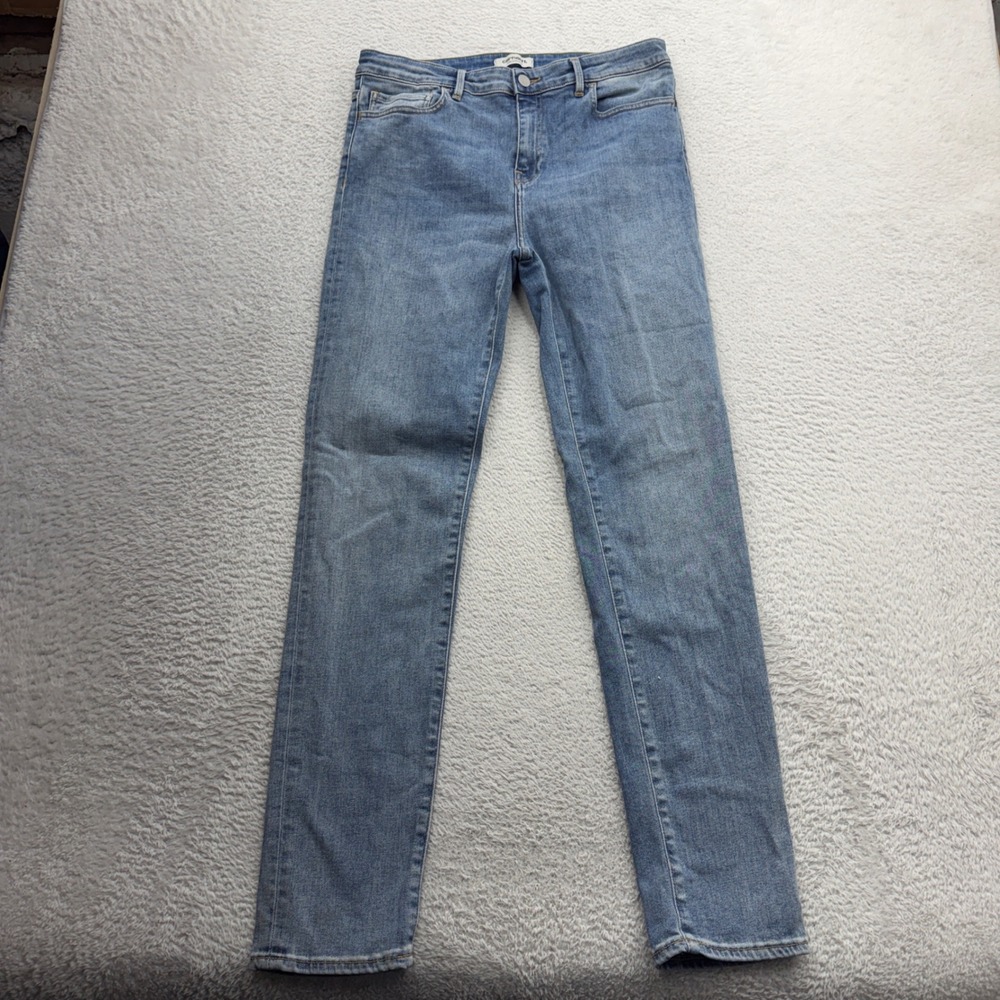 Carhartt WIP Bix Pant Womens 30 Slim Medium Blue Denim Jeans 1026603.01.47.00
